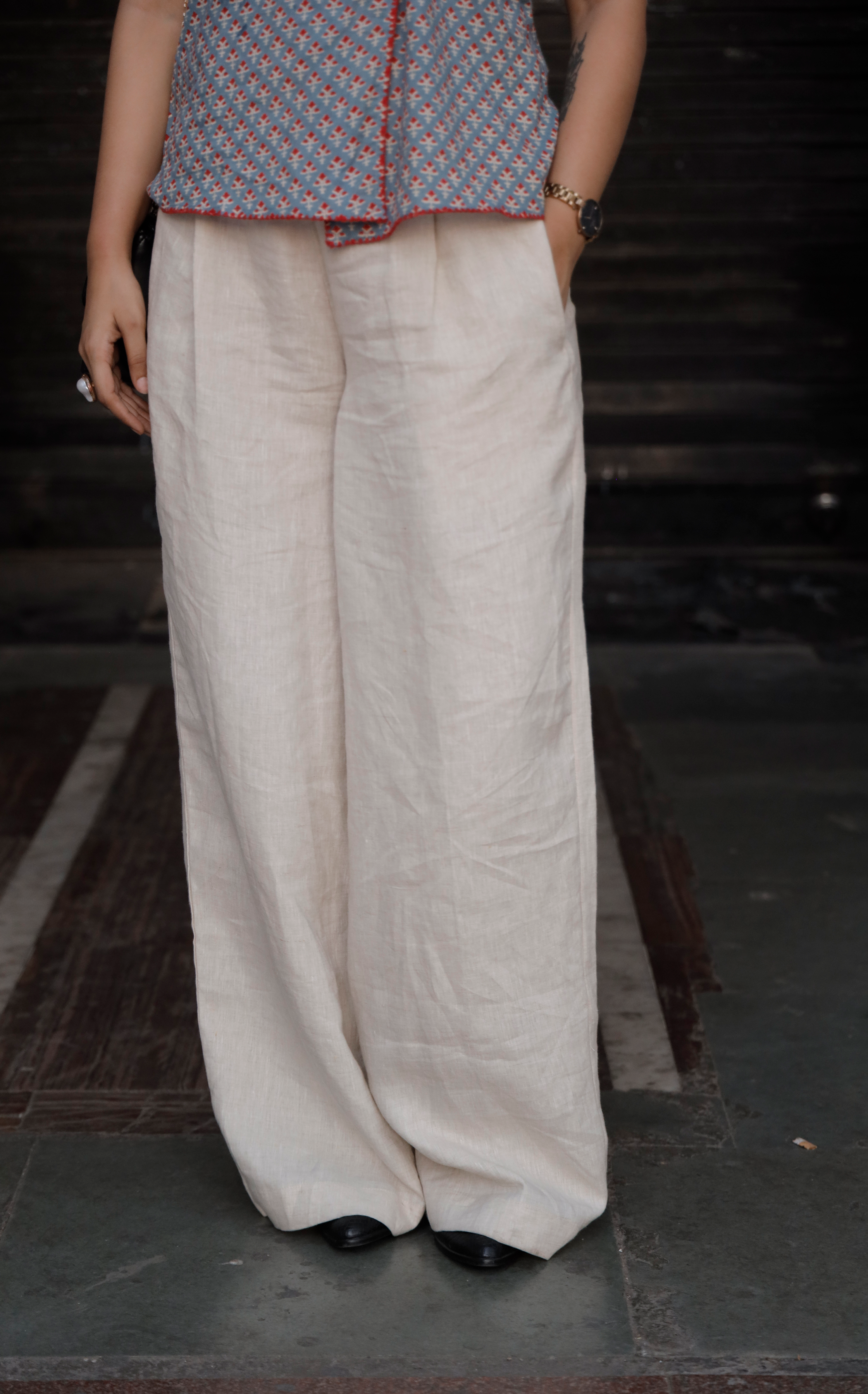 Loose-Fit Linen Trouser